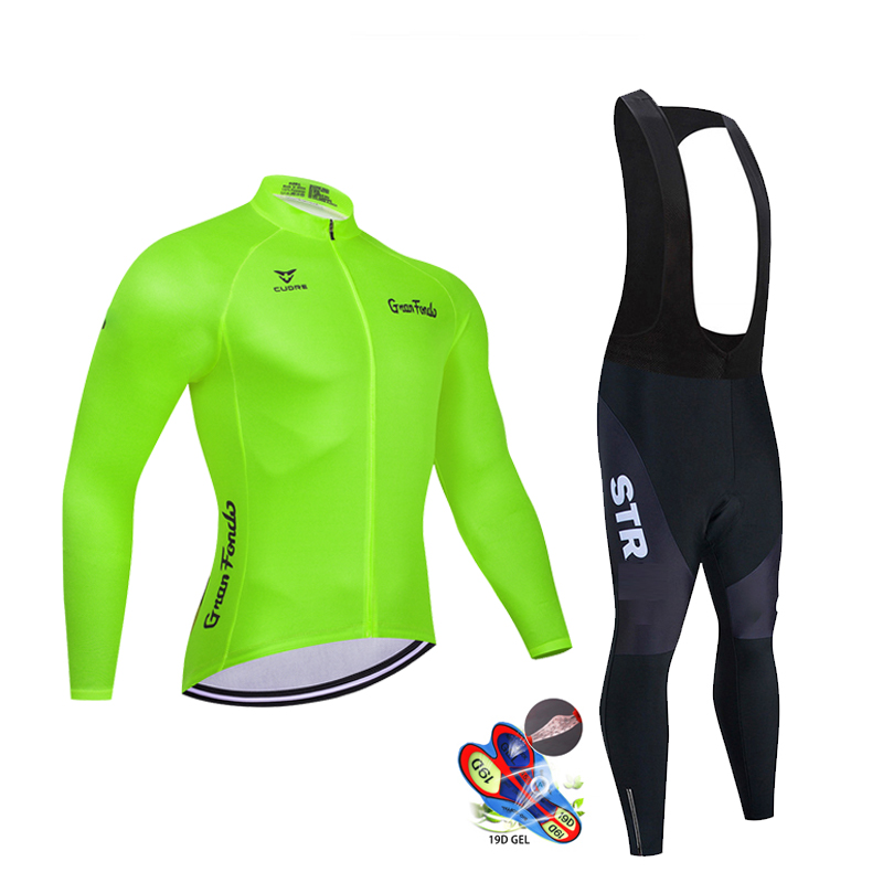Mùa Thu Đen Bộ Quần Áo Đạp Xe  - đánh giá và giá Cycling Gear Sale