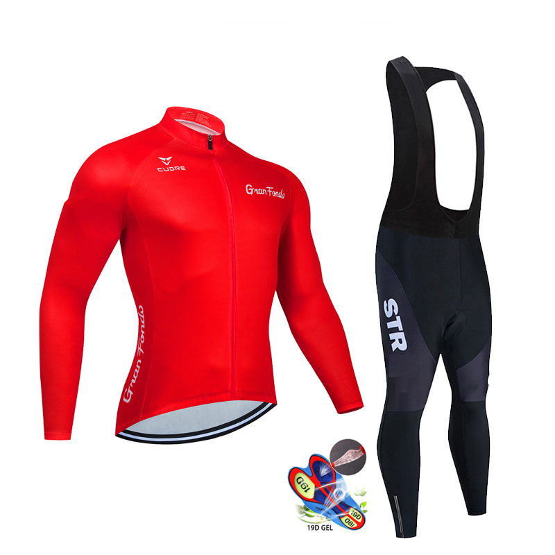 Mùa Thu Đen Bộ Quần Áo Đạp Xe  - đánh giá và giá Cycling Gear Sale