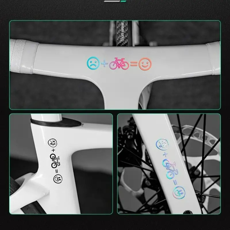 4pcs Happy Face Bike Sticker S - đánh giá và giá Cycling Gear Sale