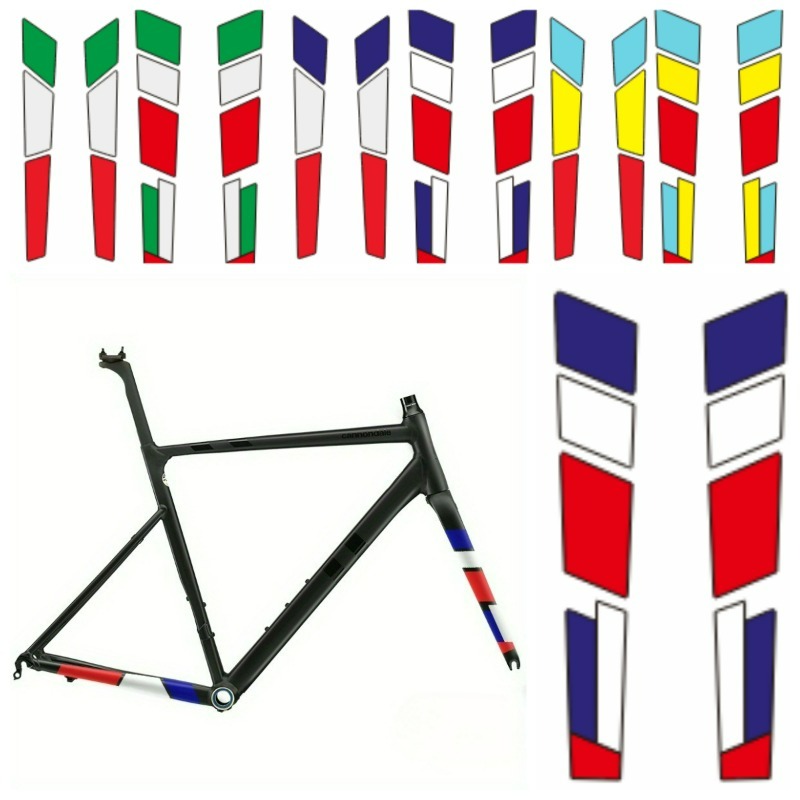14Pcs 2D 3-Color Striped Bike  - đánh giá và giá Cycling Gear Sale