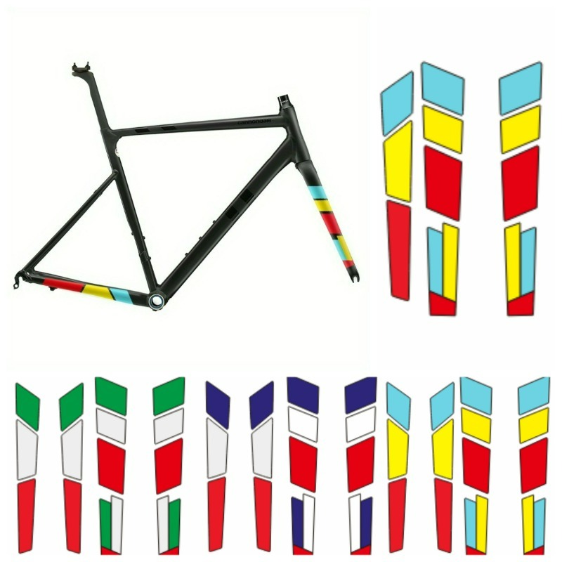14Pcs 2D 3-Color Striped Bike  - đánh giá và giá Cycling Gear Sale