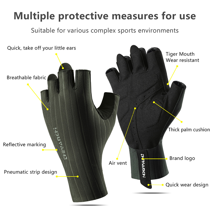 Summer Breathable Half Finger  - đánh giá và giá Cycling Gear Padding