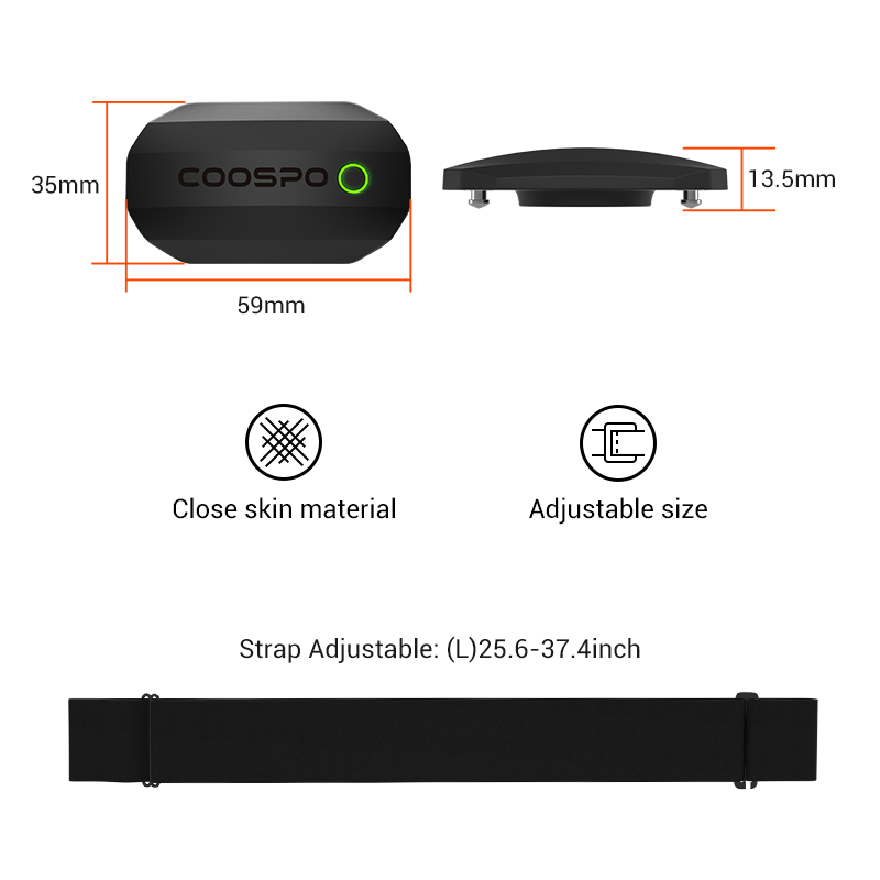 COOSPO H808S Heart Rate Sensor - đánh giá và giá Cycling Zwift